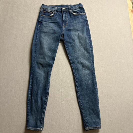 Outerknown SEA Jeans Iconoclast High Rise Skinny Womens 27 Blue Organic Cotton
