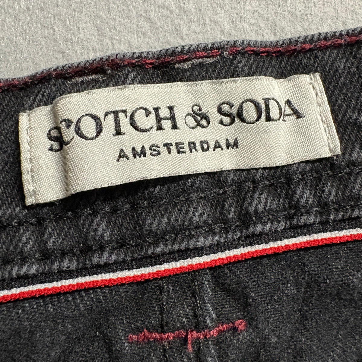 Scotch and Soda The Current Actuel Jeans Womens 6/28 Black High Rise Straight