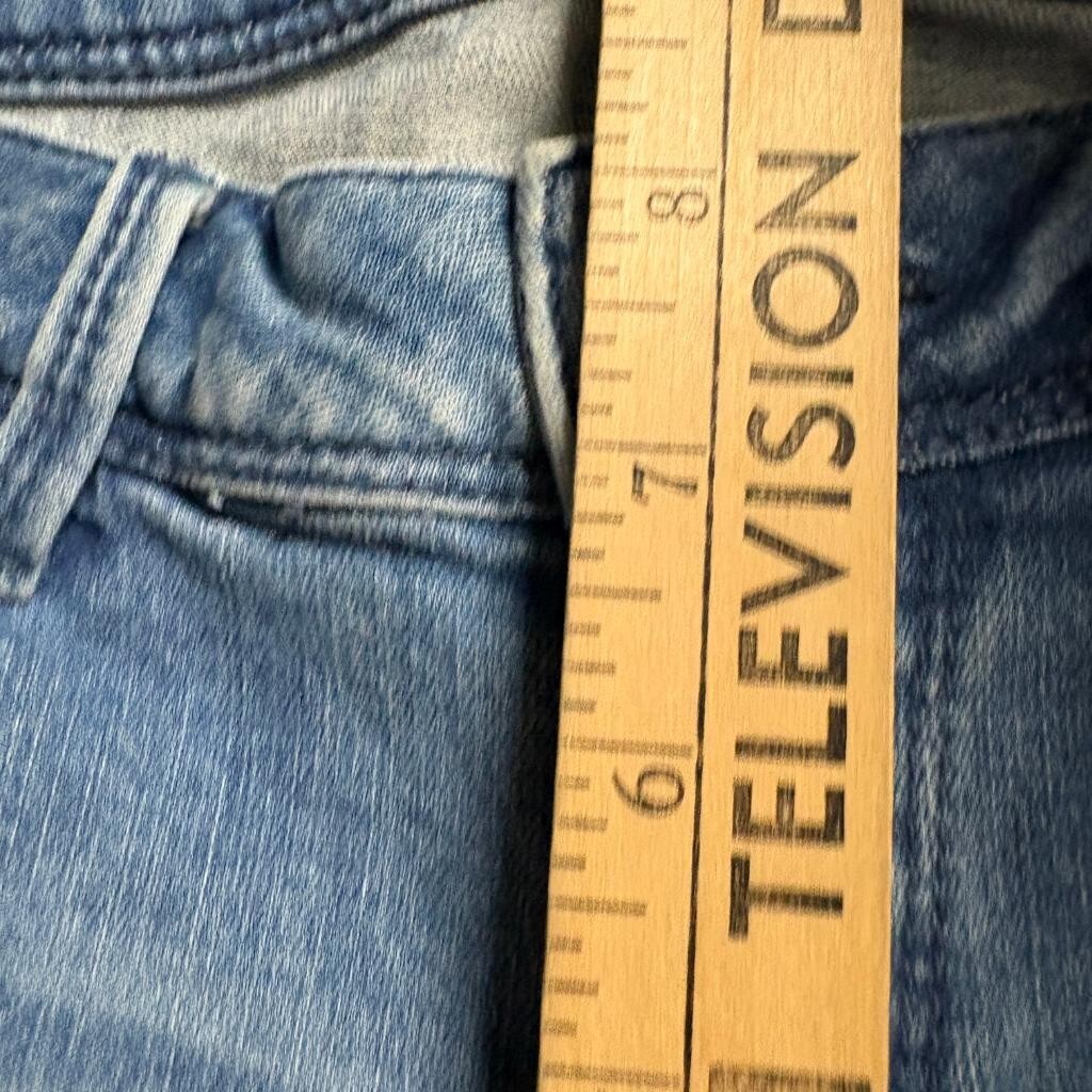ONLY Essential Repair LW Super Skinny Denim Jeans Womens Size 28 Distressed Blue