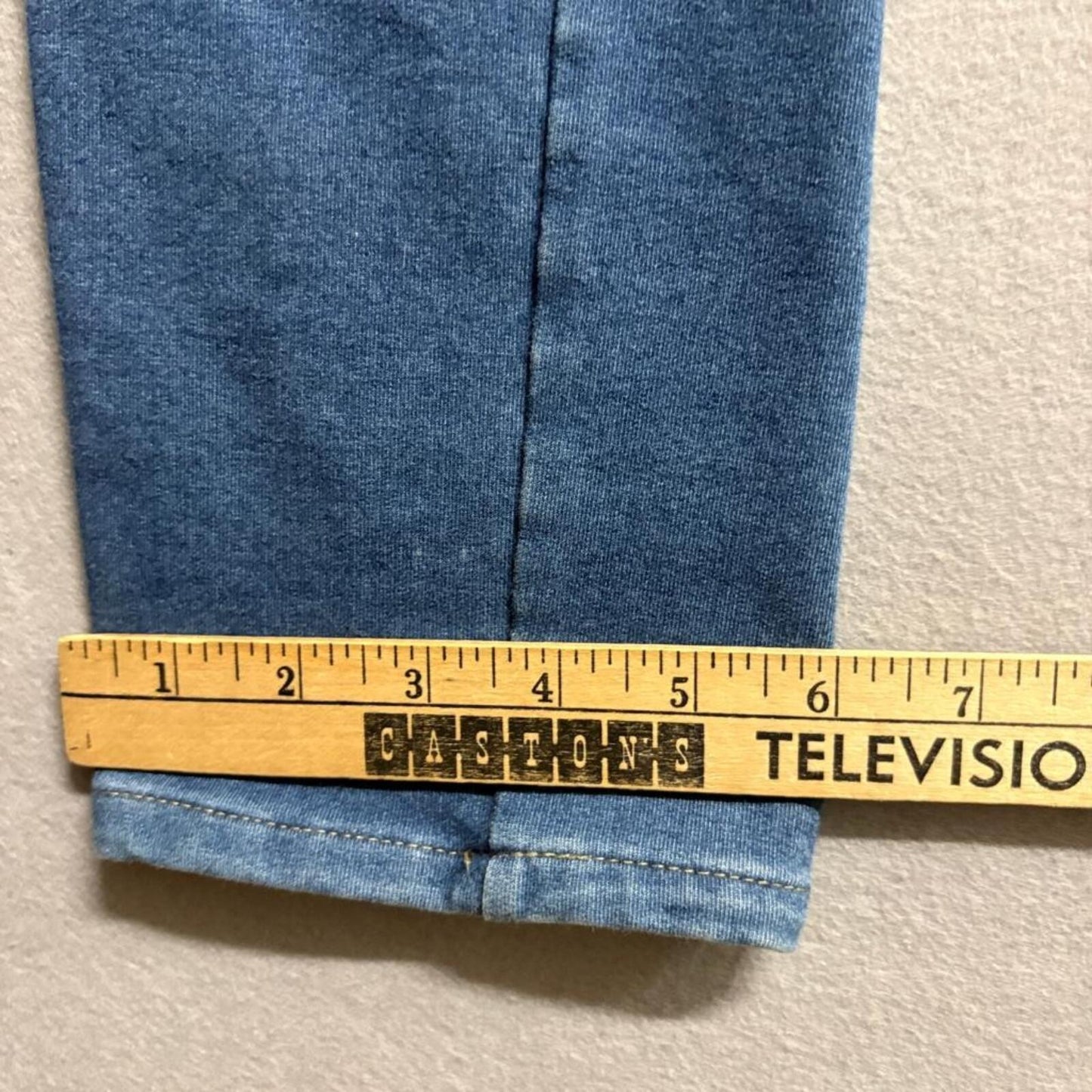 Brunt Jeans Womens 30x32 Blue Denim Low Rise Straight Leg Stretch Knit Jeggings
