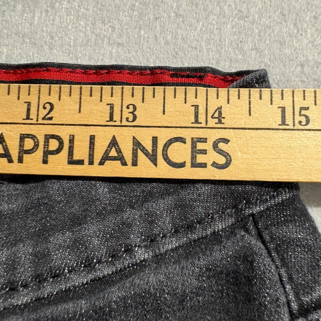 Levi's 514 Boys Jeans Size 20 Regular Black Denim Straight Leg Adjustable Waist