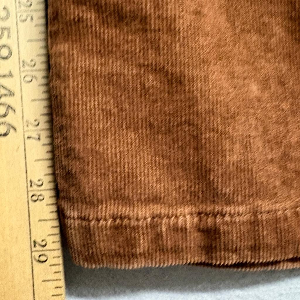 Gap Kids Girls Size 16 Flare High Rise Corduroy Pants Brown Stretch Adjustable