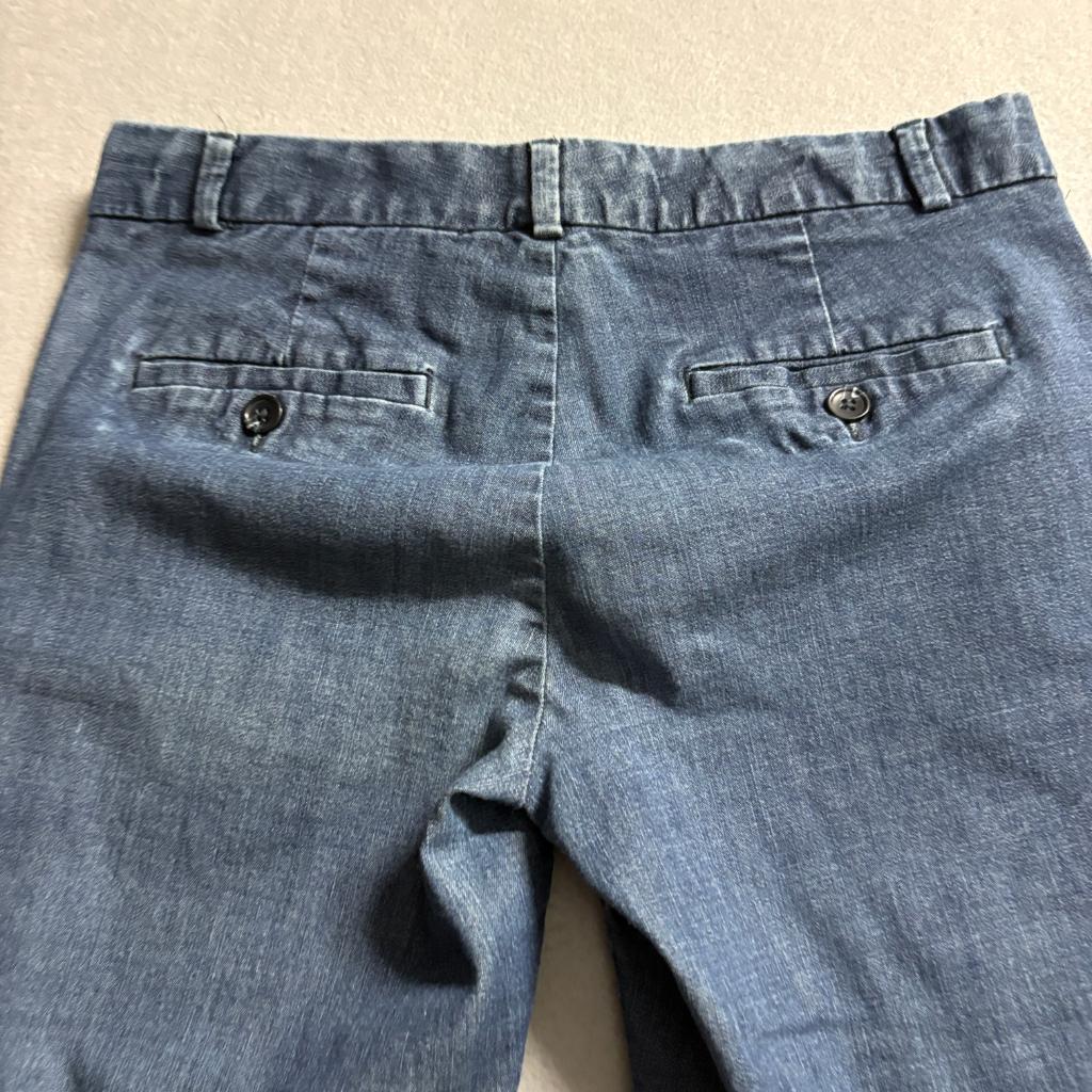 Banana Republic Hampton Jeans Womens 0P Blue Denim Stretch Cropped Petite