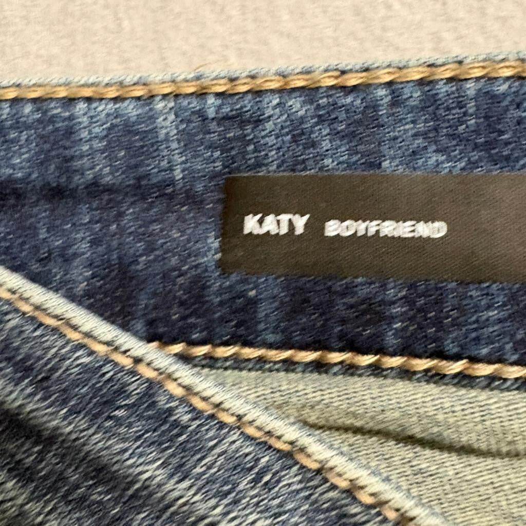 Kut from the Kloth Katy Boyfriend Jeans Womens Size 2 Blue Denim Flap Pocket
