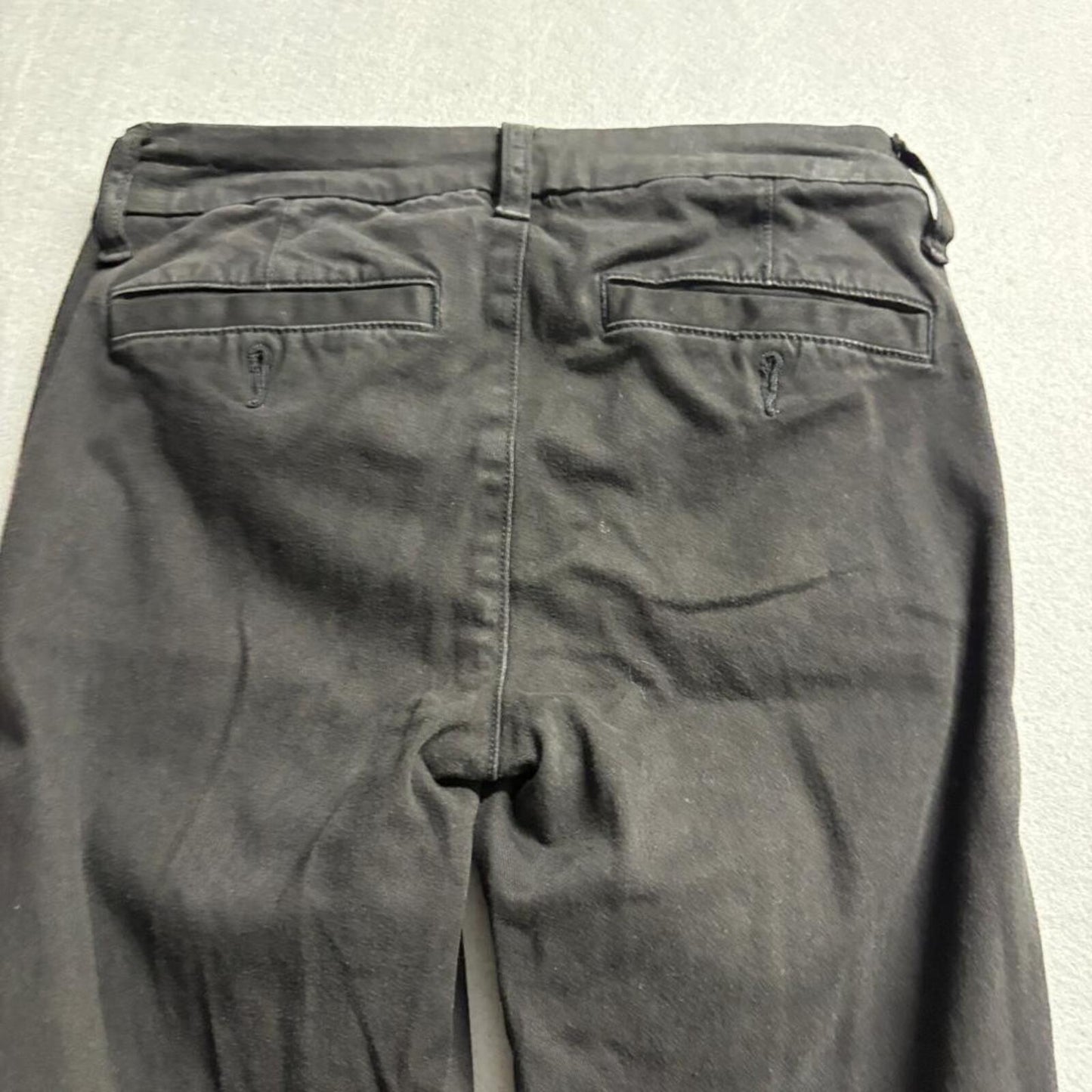 American Eagle Outfitters Skinny Pants Womens 0 Black Stretch Chino Casual