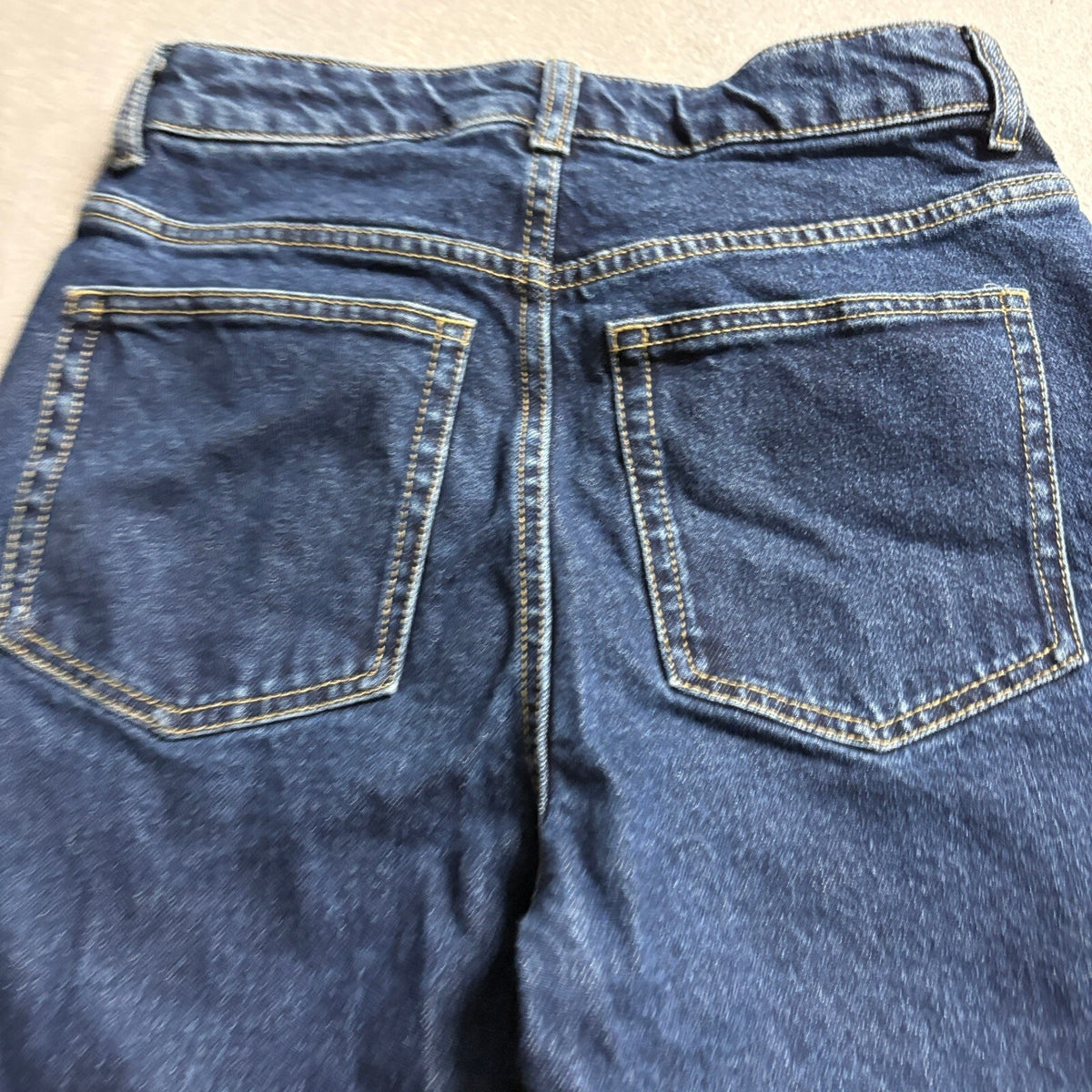 H&M Mauritz 1947 High Rise Flare Jeans Womens Size 4 Dark Wash Blue Denim