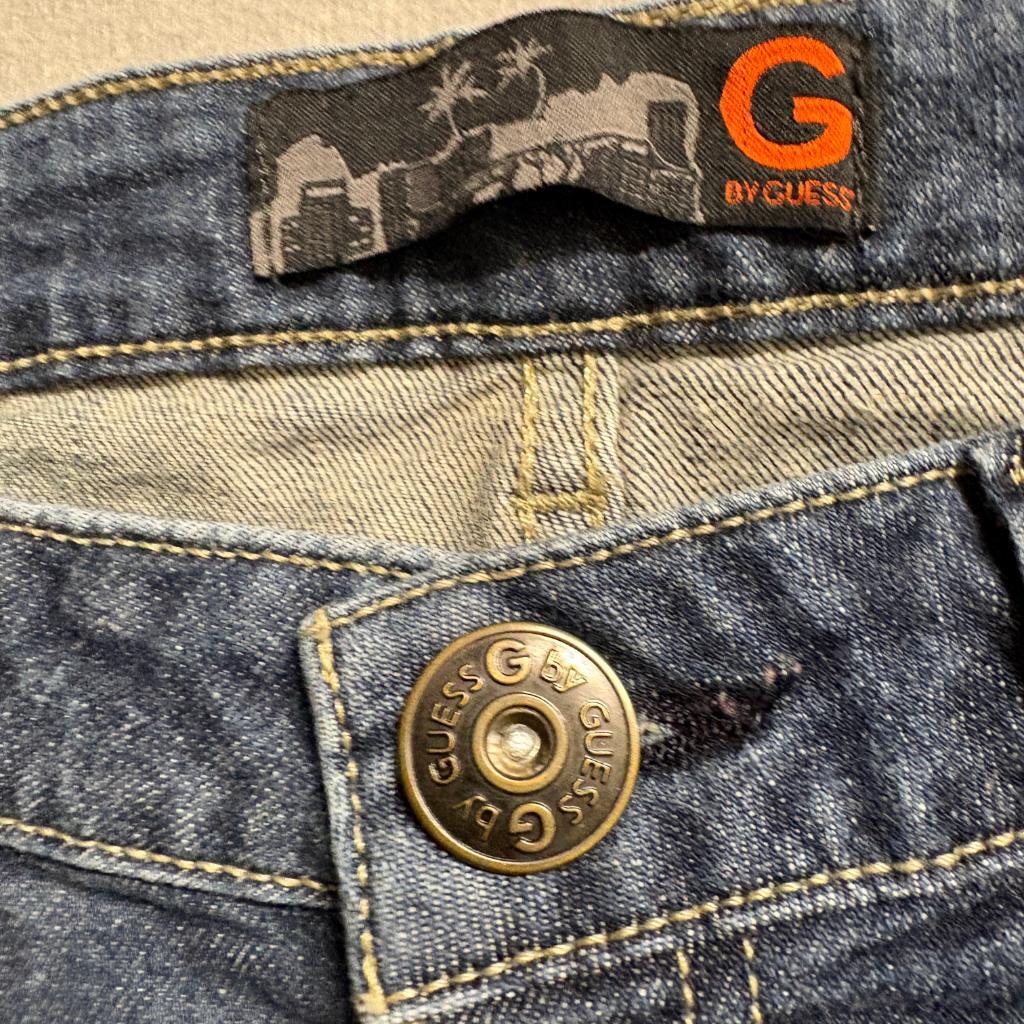 G by Guess Distressed Skinny Jeans Womens Size 28 Blue Denim Destroyed Ripped