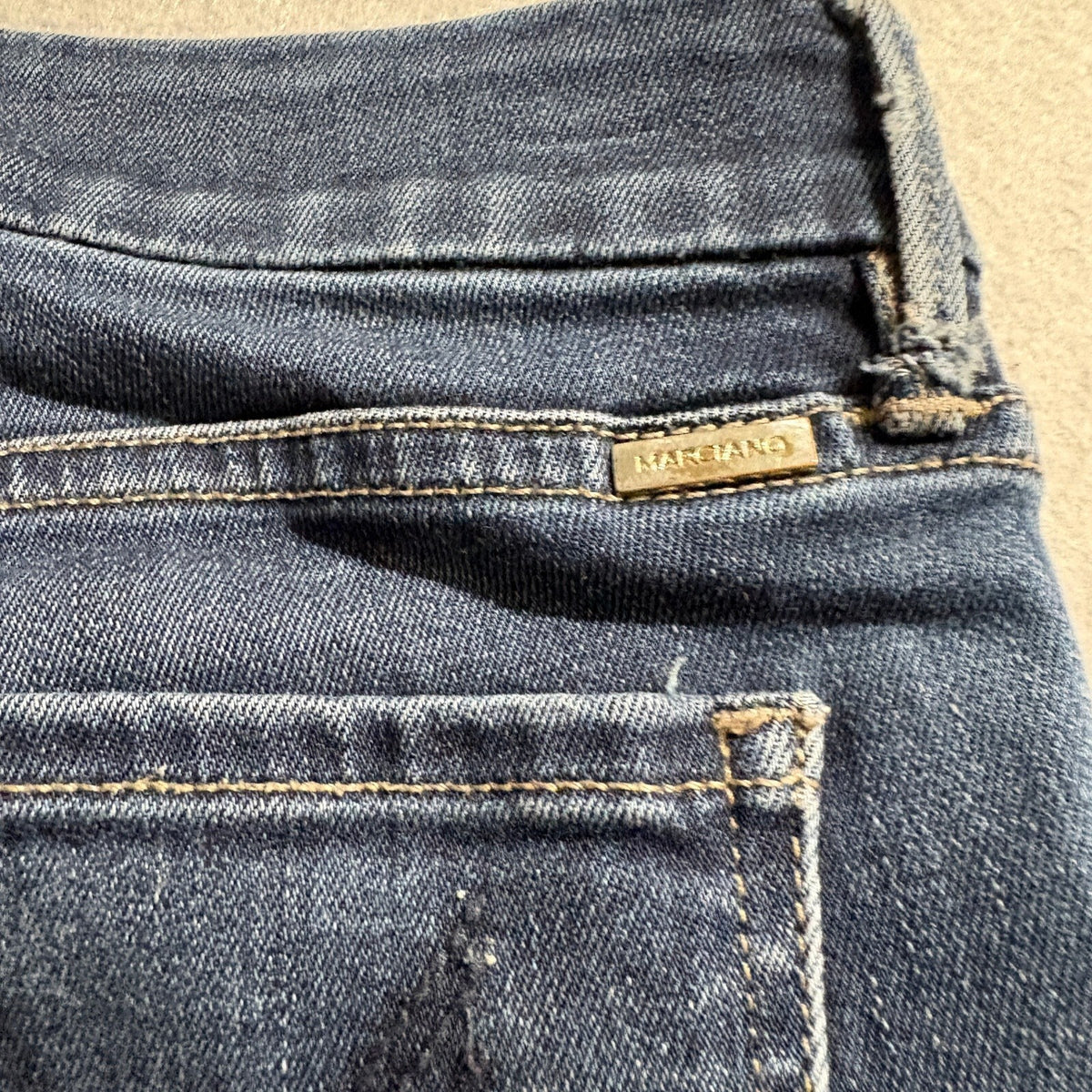 Marciano Guess Women Skinny Jeans No 6 Dark Wash Blue Size 27 Made in USA