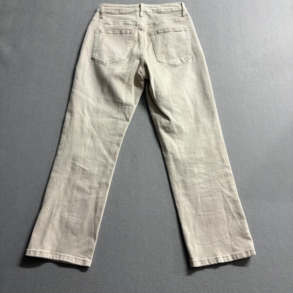 Vervet Los Angeles Jeans Womens 26 Beige High Rise Straight Leg Denim V2667