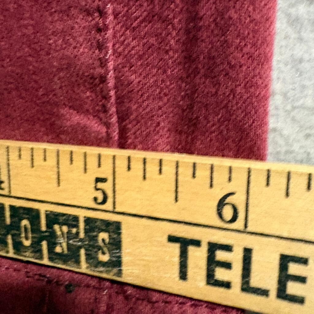Susina Skinny Jeans Womens 26 Burgundy Red Stretch Denim Pants
