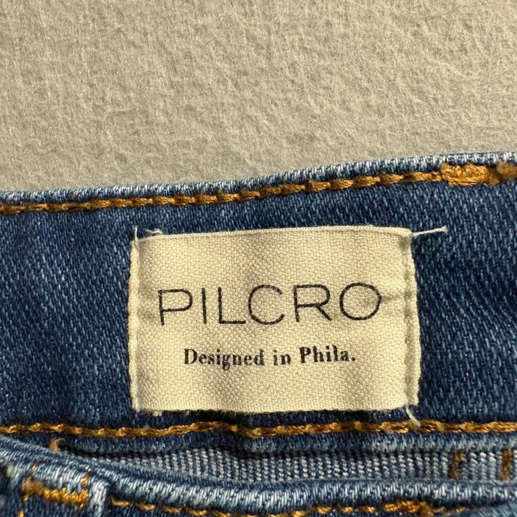Pilcro and the Letterpress Flare Jeans Womens 25 Blue Denim Anthropologie