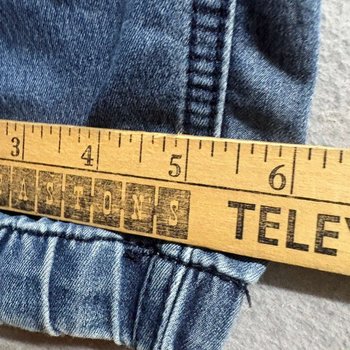 Gemma Rae Denim Jogger Pants Womens Plus 16W Medium Wash Stretch Elastic Waist