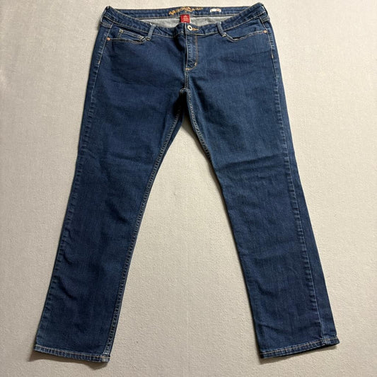 Arizona Jean Co Super Skinny Jeans Womens 17 Short Blue Denim Stretch