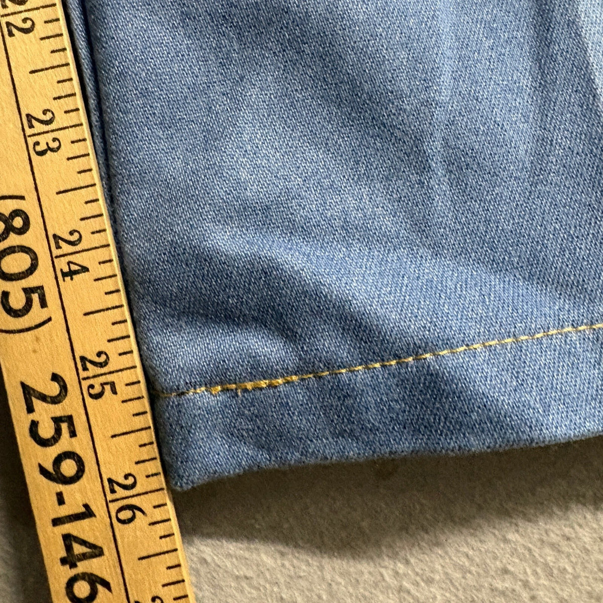 Vintage Towncraft Jeans Mens 32x25 Blue Denim Polyester Blend Straight Leg