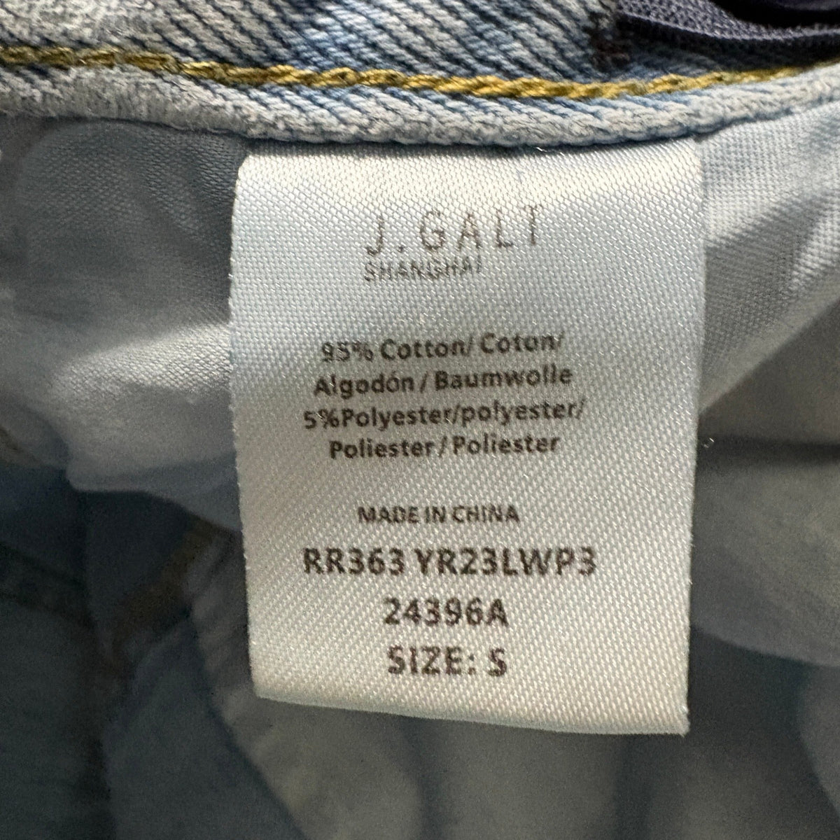 J. Galt Brandy Melville Wide Leg Jeans Womens Size Small Light Wash High Rise