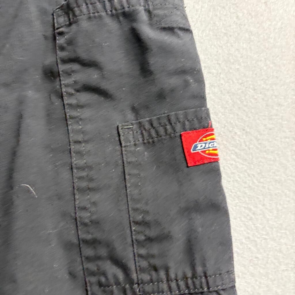 Dickies Scrub Pants Womens Small Black Cargo Drawstring Elastic Waist Medical