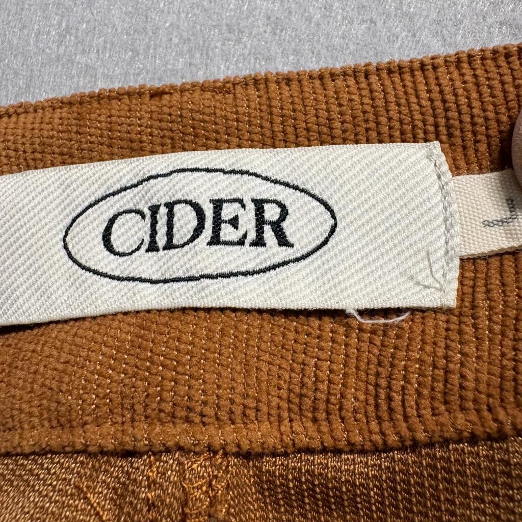 Cider Corduroy Fringe Flare Pants Womens Large Brown Red Western Boho Festival
