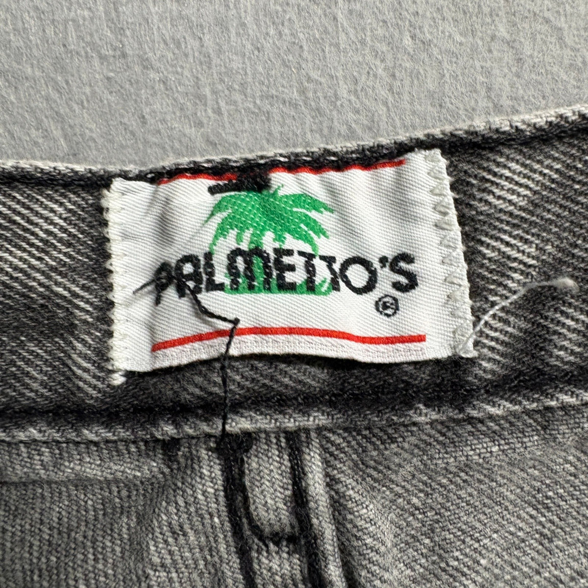Vintage Palmetto's Acid Wash Jeans Womens Size 9 High Waist Tapered Leg Gray 80s
