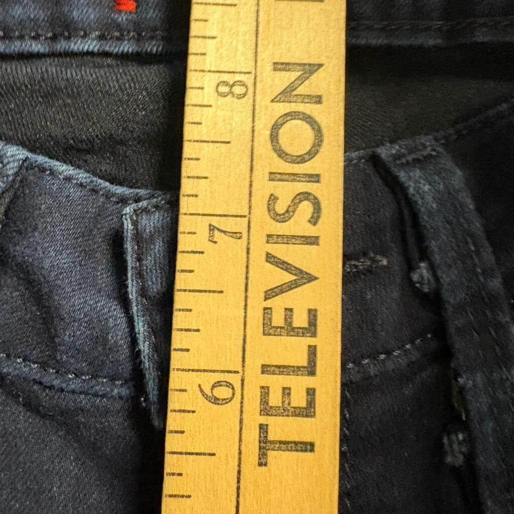 Guess Sienna Curvy Fit Jeans Womens 25 Dark Wash Medium Rise Skinny Denim