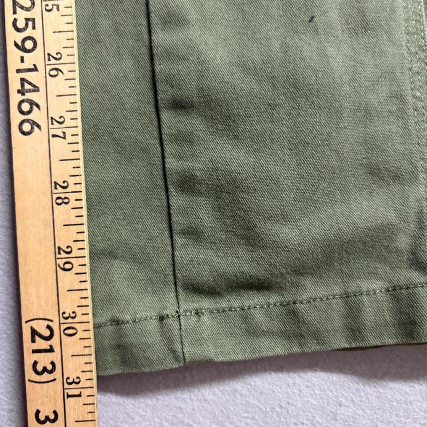 Brandy Melville Cargo Pants Womens Small Green Cotton Blend Utility Y2K Low Rise