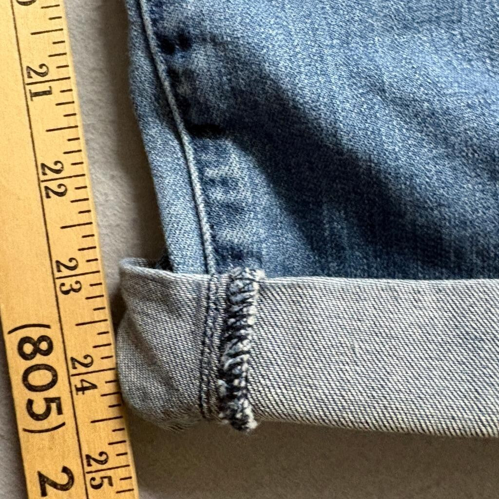 Kut from the Kloth Jeans Womens 10 Blue Denim Stretch Straight Leg Cuffed