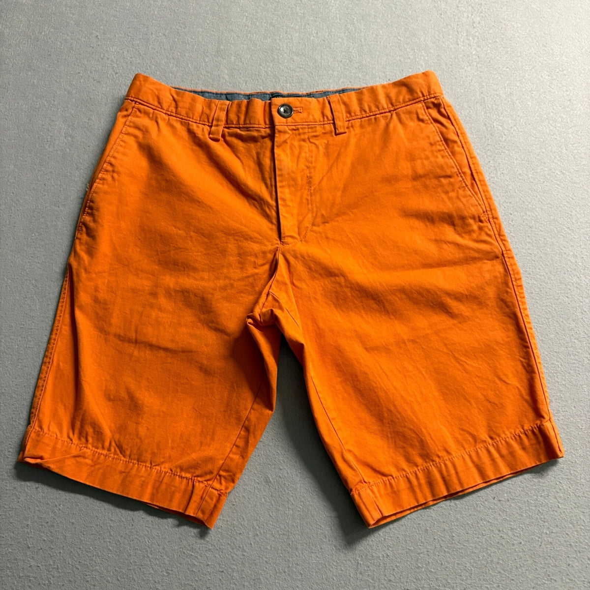 Banana Republic Chino Shorts Mens Size 29 Orange Cotton Casual Flat Front