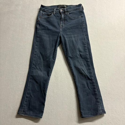 Veronica Beard Carly Kick Flare Jeans Womens 26 Blue High Rise Crop Denim