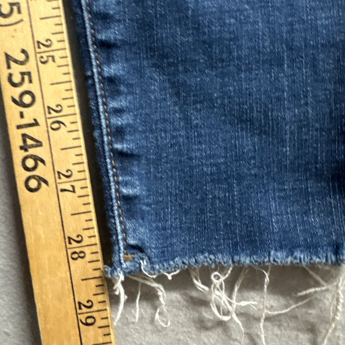 KUT from the Kloth Skinny Jeans Womens 4 Blue Ankle Raw Raw Hem Stretch Denim