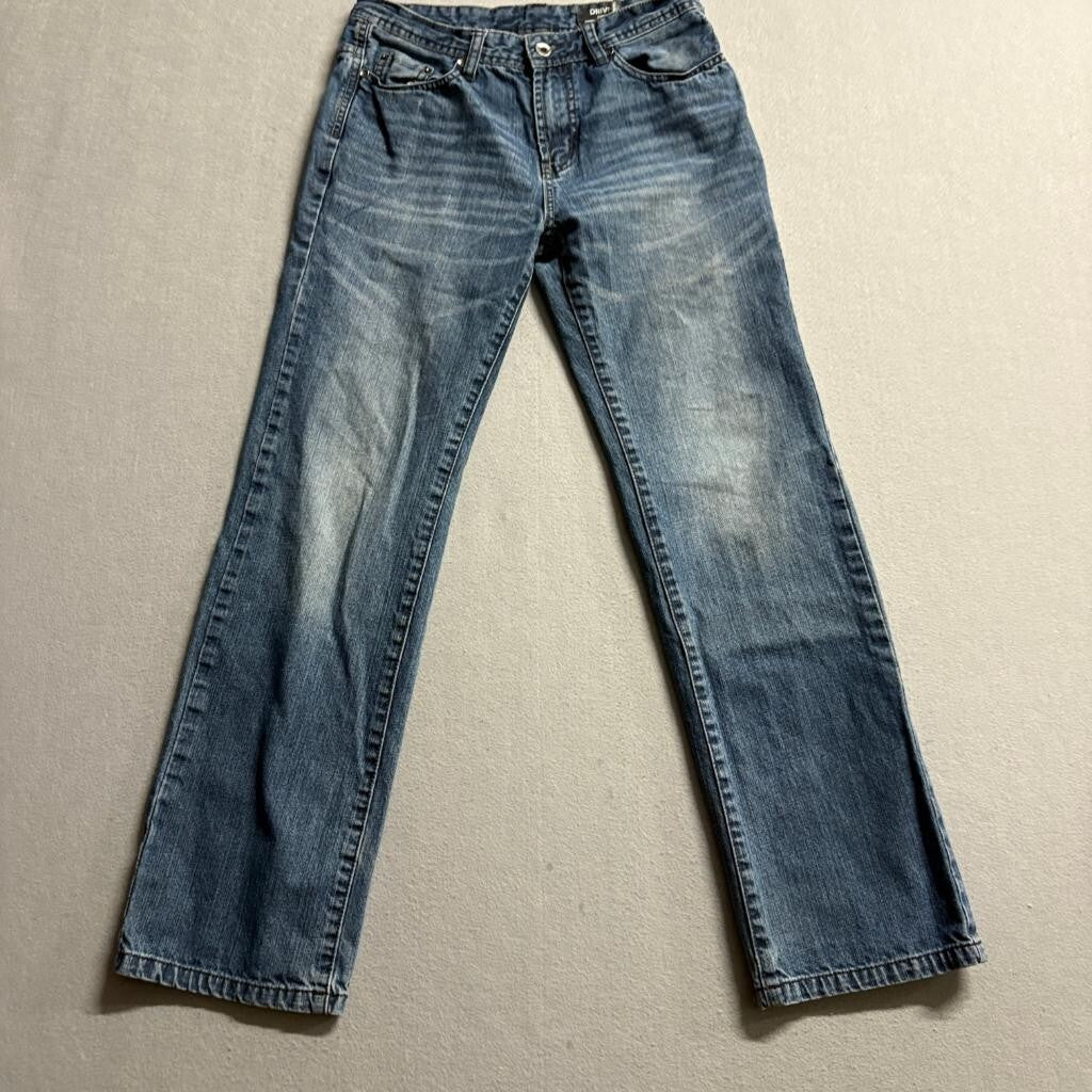 Buffalo David Bitton Driven Jeans Boys Size 16 Straight Leg Blue Denim