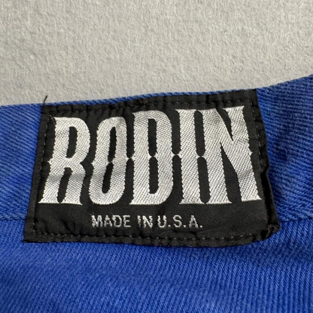Rodin Vintage 90s Pleated Jeans Womens 38 Blue Denim High Rise Made in USA
