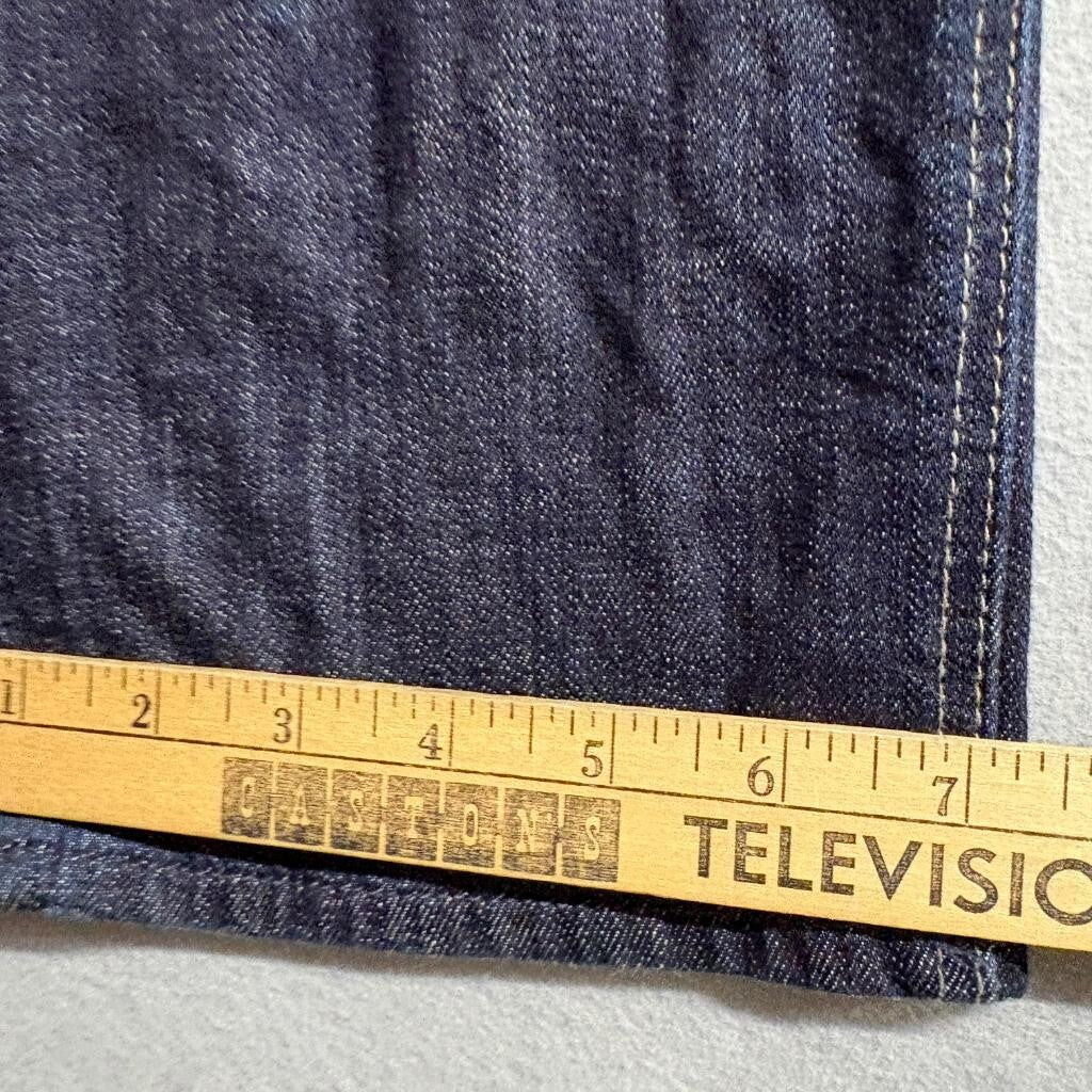 7 For All Mankind Slimmy Jeans Mens 32x31 Dark Wash Stretch Slim Straight Denim