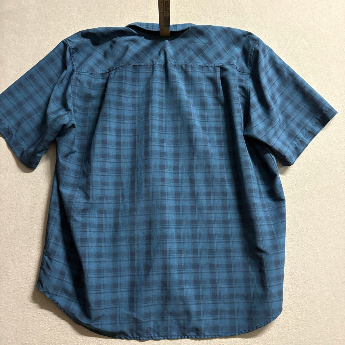 Orvis Plaid Button Down Shirt Mens XXL Blue Short Sleeve Classic Collection