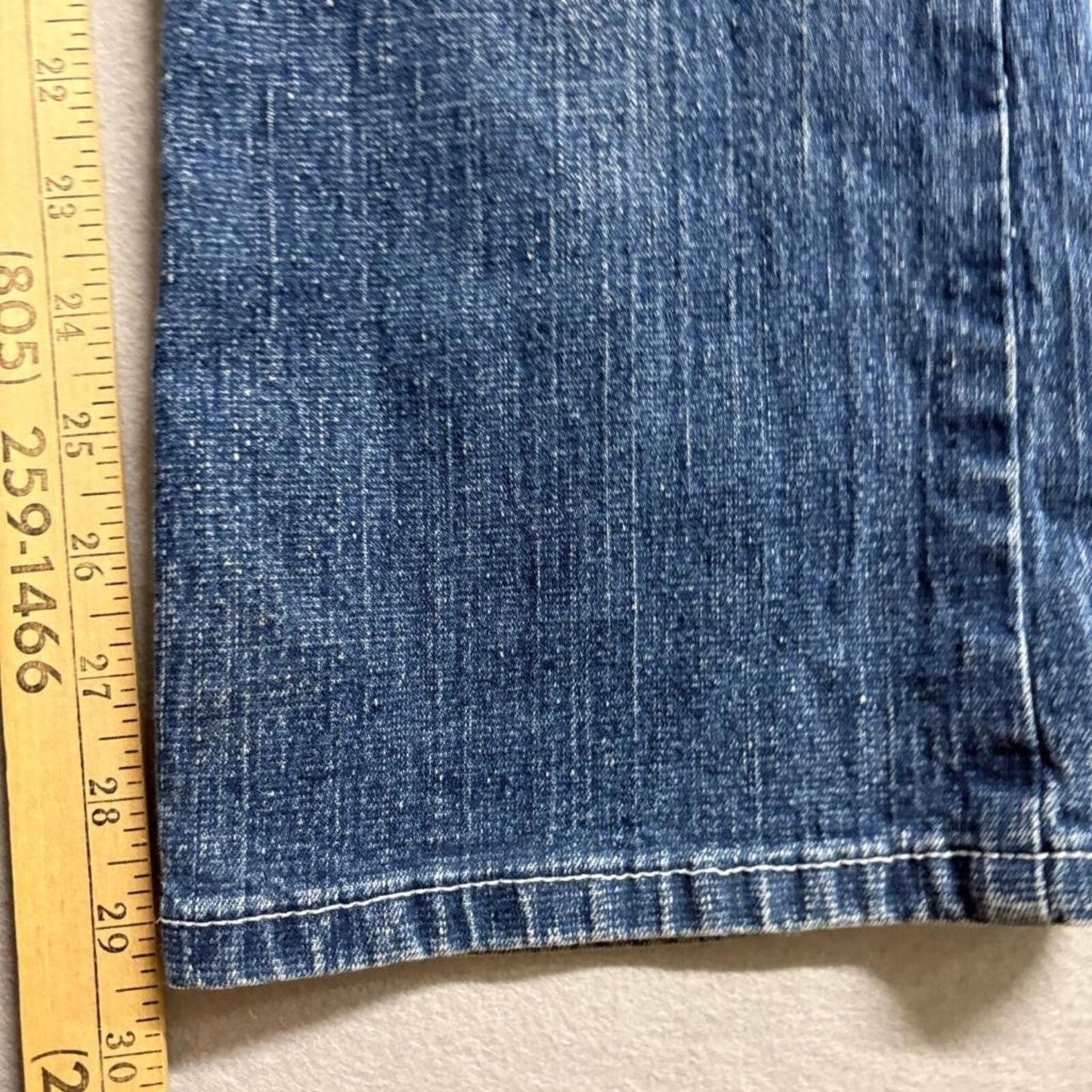 Wrangler Twenty X Jeans Womens 7/8 x 32 Blue Denim Low Rise Slim Fit Bootcut