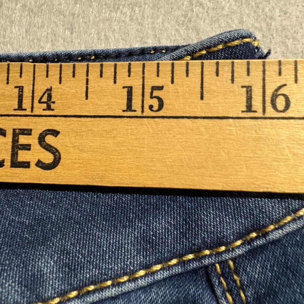 Seven7 High Rise Skinny Jeans Womens Size 12 Blue Denim Stretch Pockets