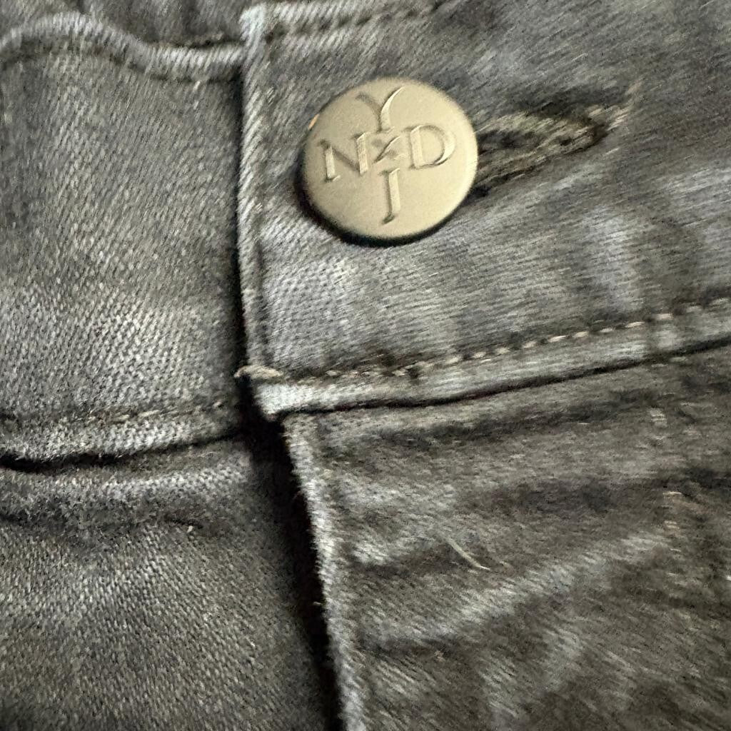 NYDJ Marilyn Straight Leg Jeans Womens Size 4 Black Lift Tuck Denim