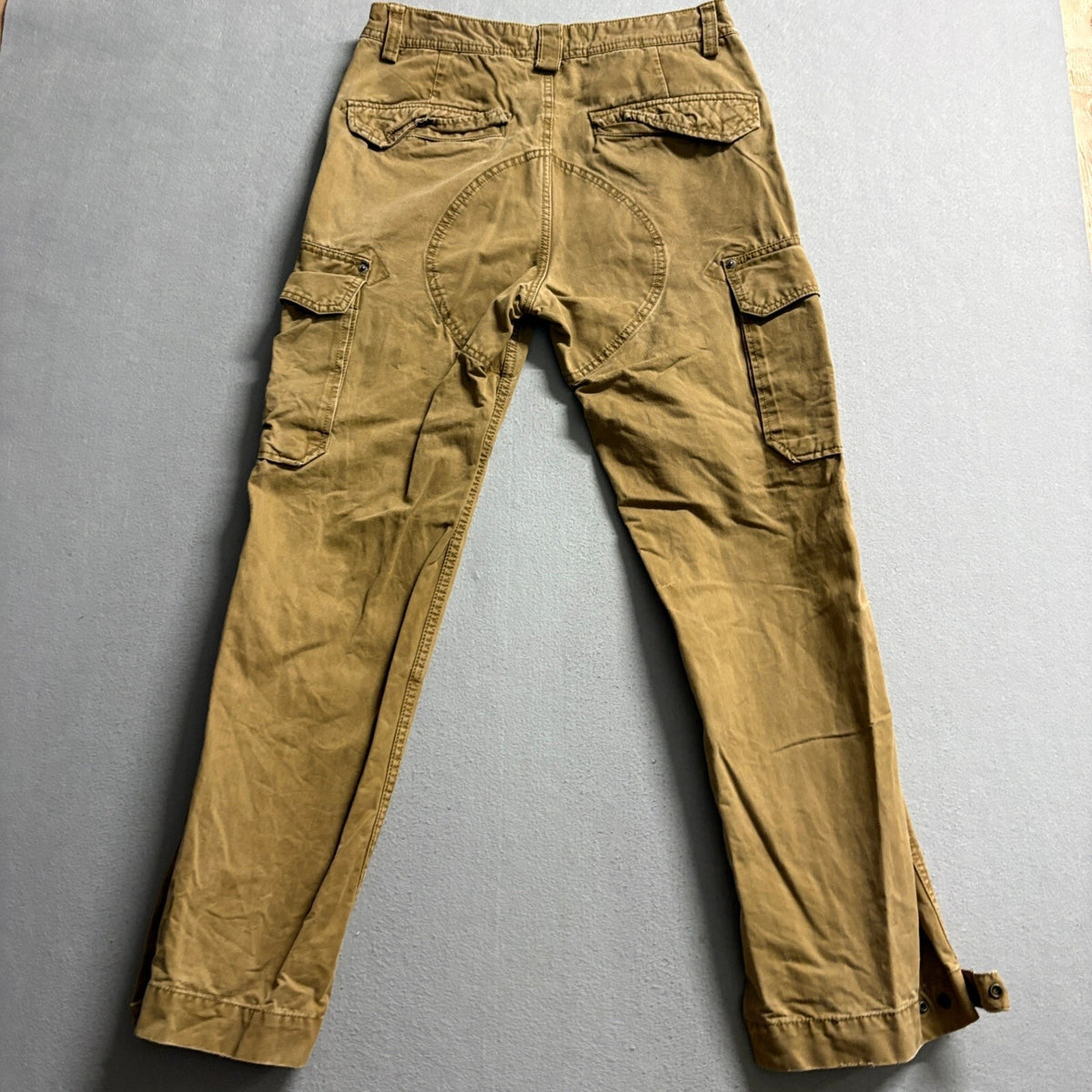 Old Navy Mens Cargo Pants 31x30 Tan Brown Tactical Utility Heavy Canvas Cotton