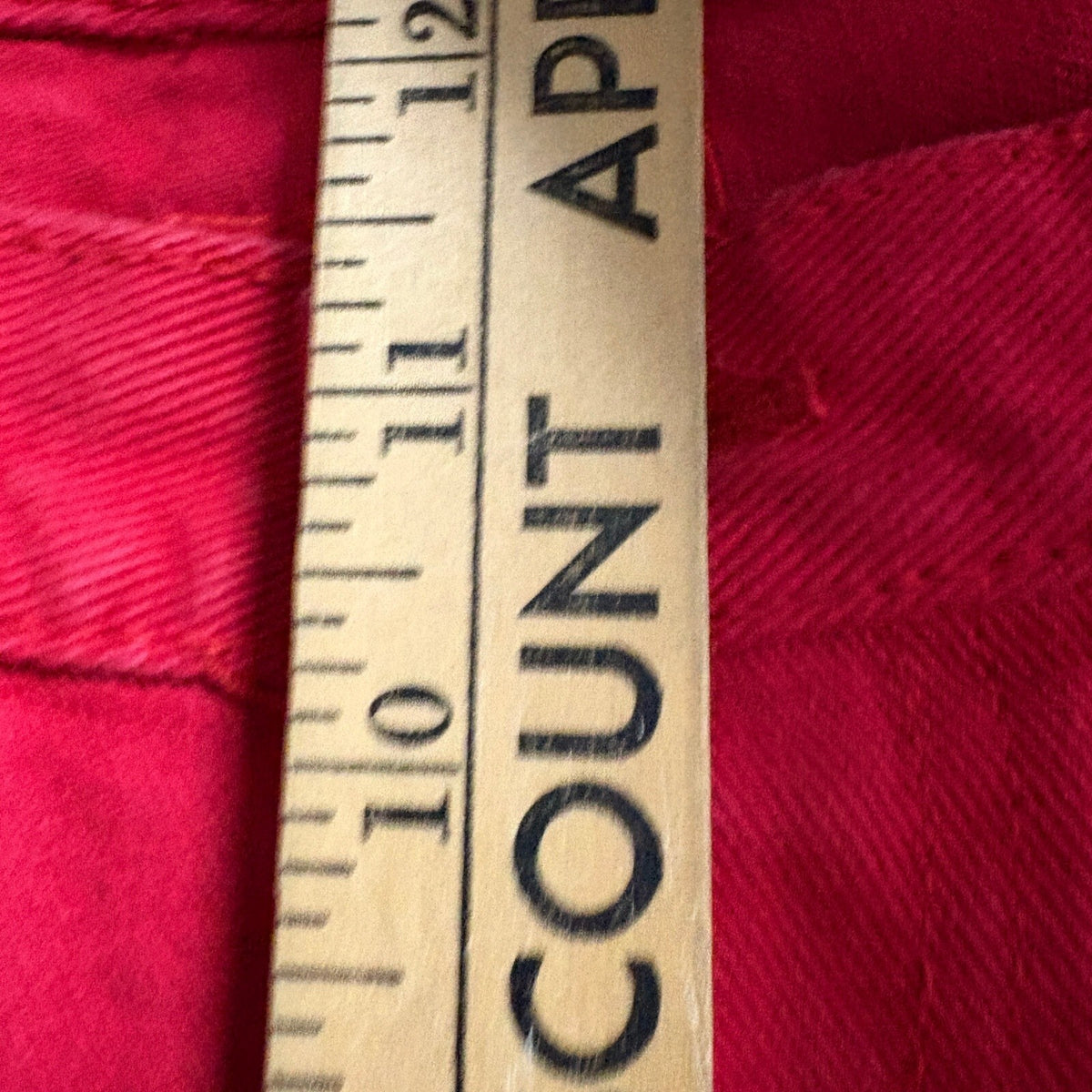 Urgent Gear Vintage 90s Red Denim Jeans Womens Size 34 High Rise Straight Leg