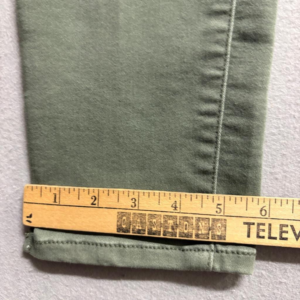 G.H. Bass & Co Women's Size 6 Olive Green Skinny Pants Stretch Casual Ankle