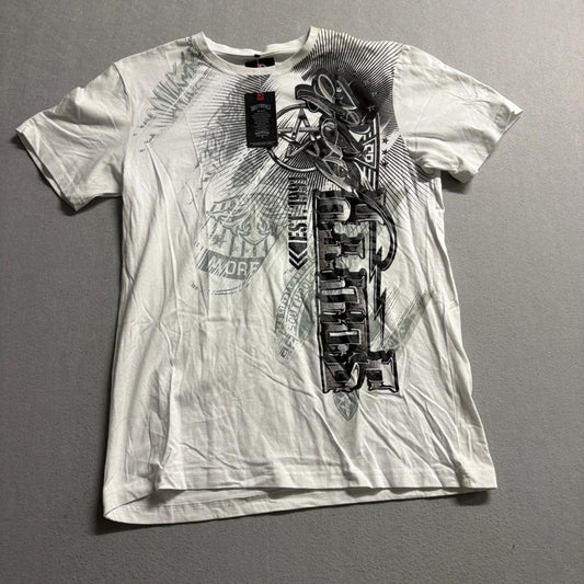Southpole Graphic T-Shirt Mens XL White Cotton Streetwear Y2K Tee New With Tags