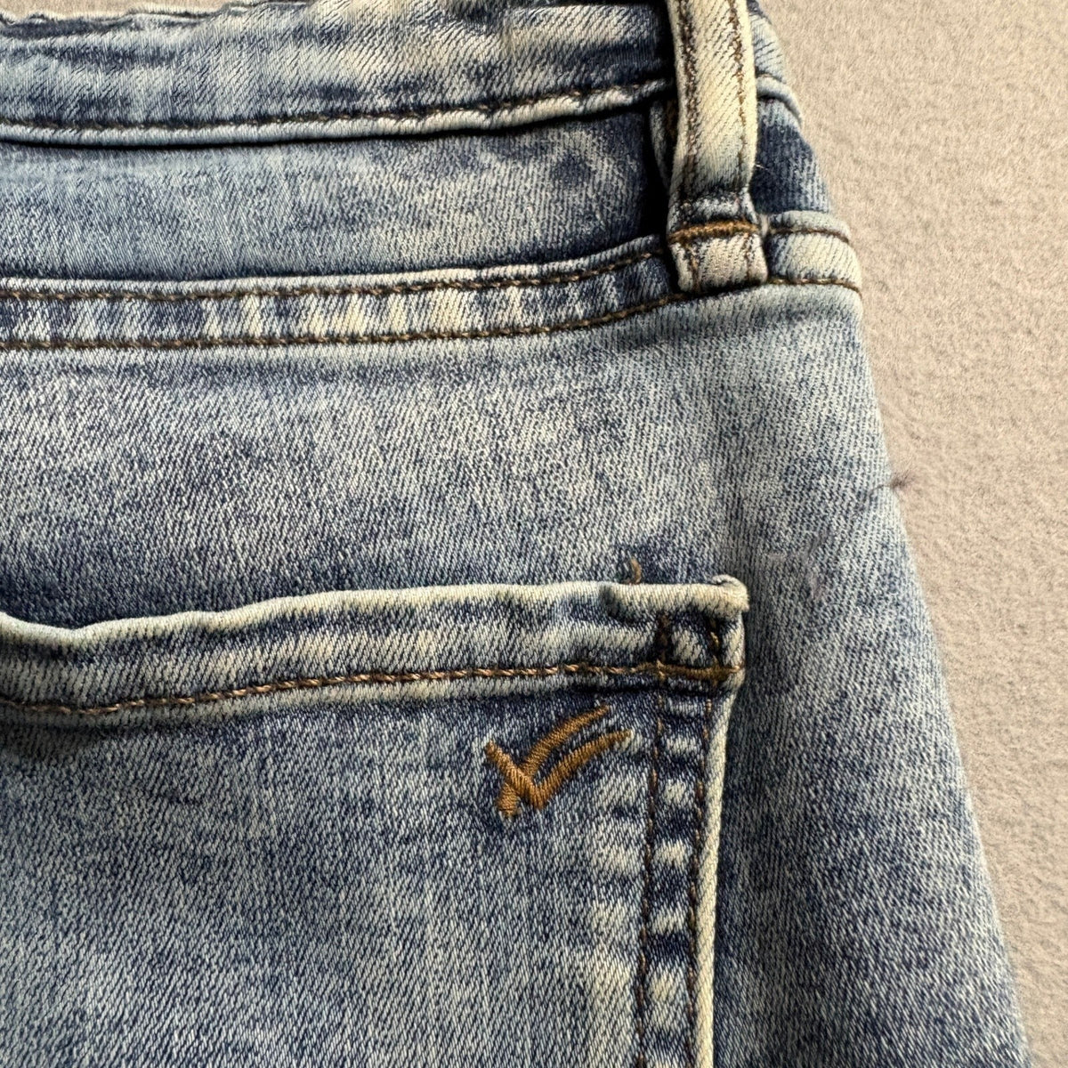 William Rast Highrise Crop Jeans Womens 29 Blue Acid Wash Distressed Frayed Hem