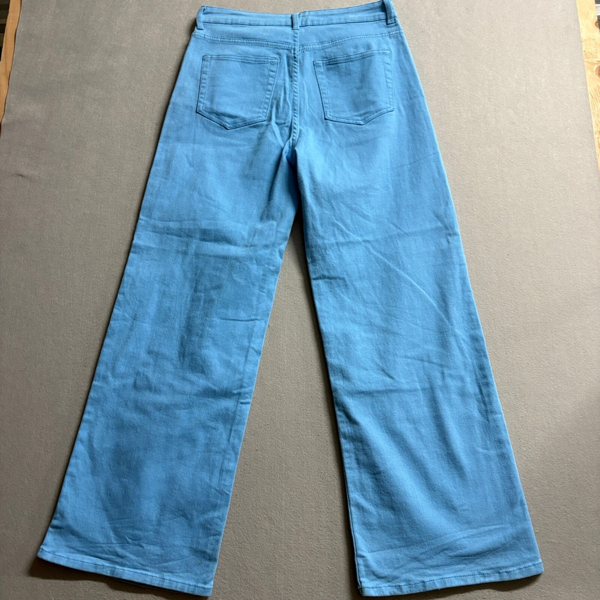 H&M Divided Blue Wide Leg Jeans Womens Size 30 High Rise Denim Pants