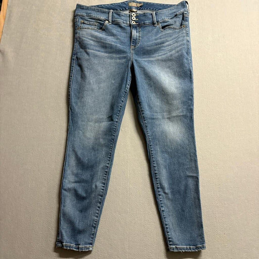Torrid Super Soft Jeggings Womens 22R Blue Denim Stretch High Rise Skinny Jeans