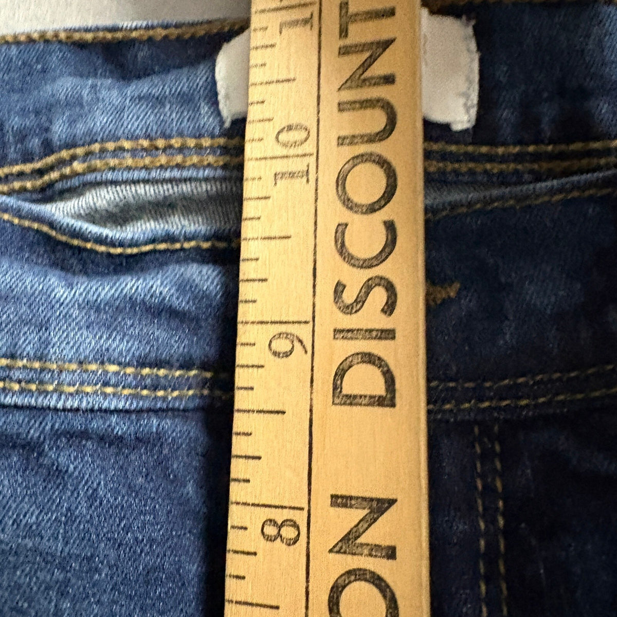 Curve Appeal Jeans Womens 8/29 Blue Denim Wide Leg Stretch Crop High Rise