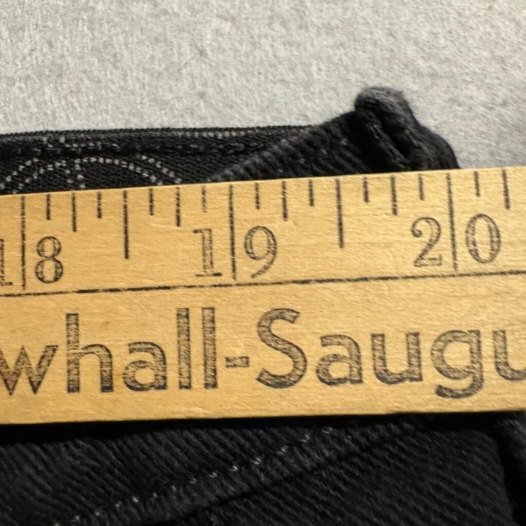 Wrangler Q-Baby Jeans Womens 19/20x34 Black No Gap Waistband Bootcut Stretch