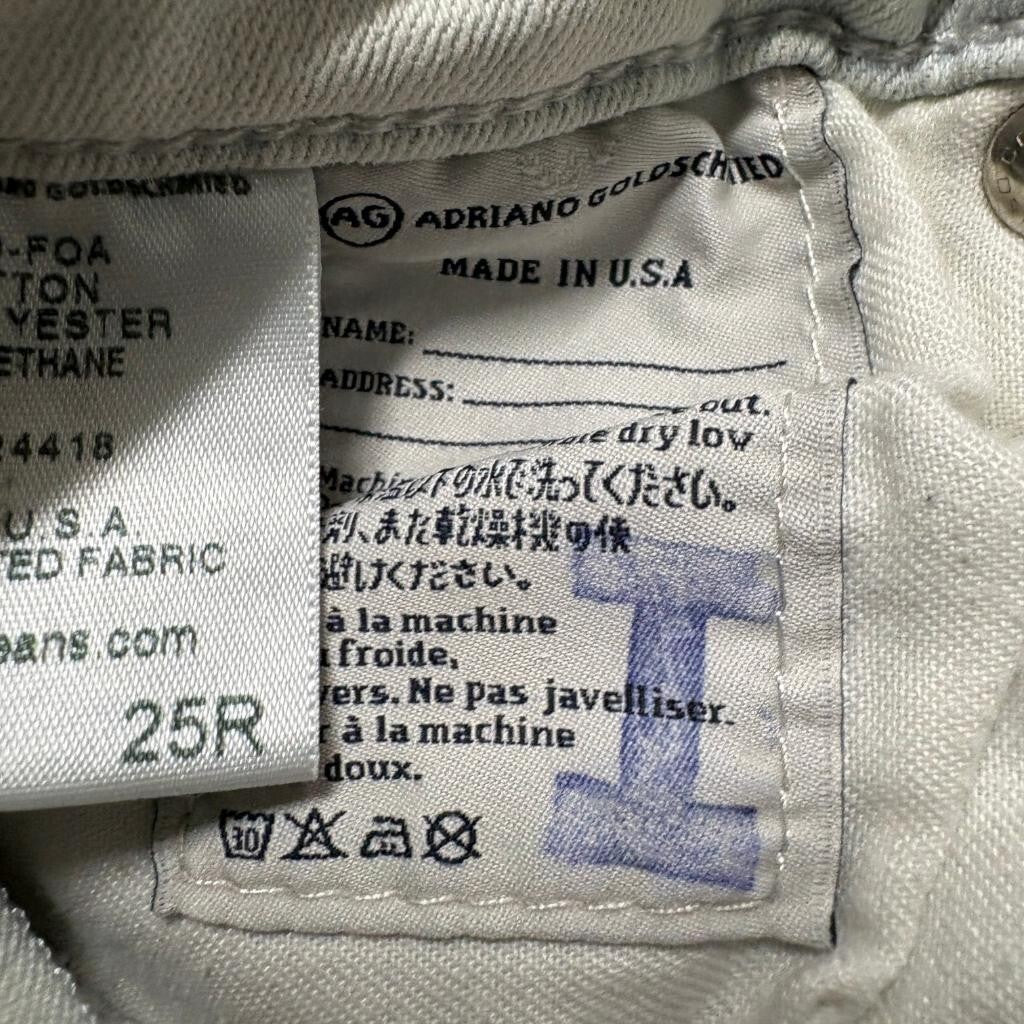 AG Adriano Goldschmied The Legging Ankle Jeans Womens 25R Super Skinny Light