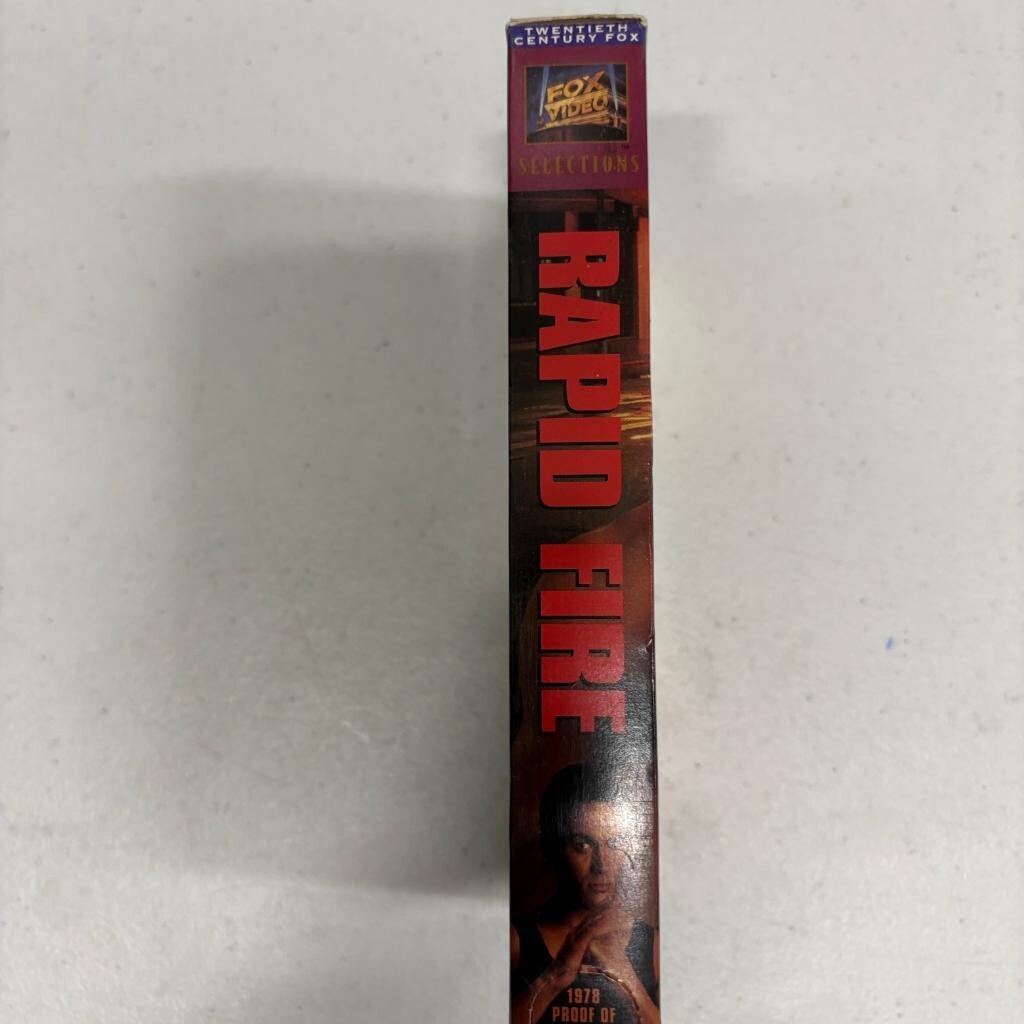 Rapid Fire VHS 1992 Brandon Lee Powers Boothe Martial Arts Action Movie