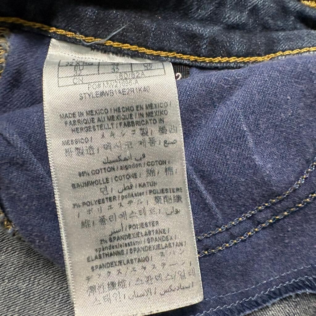 Guess Boot Low Jeans Womens 32 Blue Denim Low Rise Bootcut Stretch
