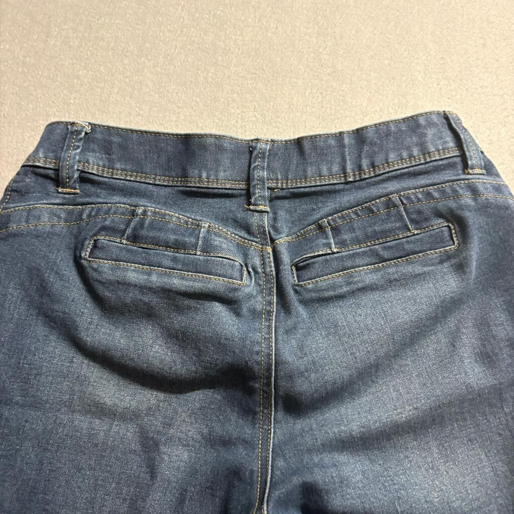 One 5 One Goddess Fit Denim Bermuda Shorts Womens Size 4/27 Blue Stretch