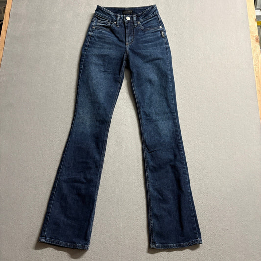 Silver Jeans Co Avery Slim Bootcut Jeans Womens Size 24 Dark Wash Denim L33