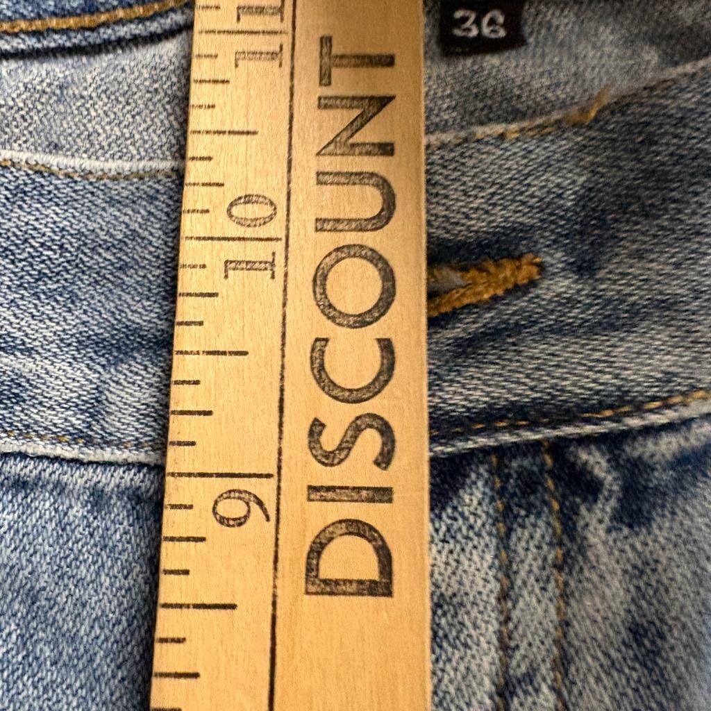 Vintage Split Skateboarding Jeans Mens 36 Blue Denim Baggy Skate Y2K 90s